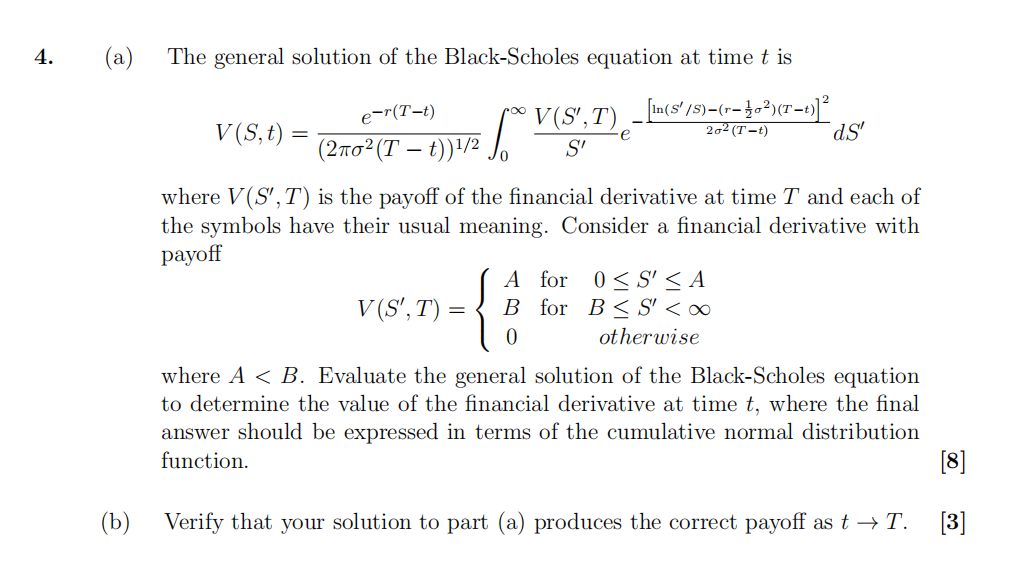 金融数学代考